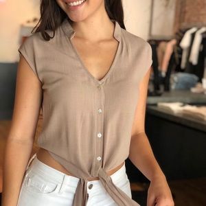 Grade and Gather tie knot top.